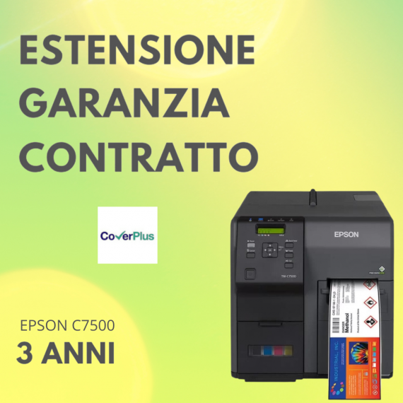 Contratto di ESTENSIONE GARANZIA 3 anni ON‐SITE stampante C7500