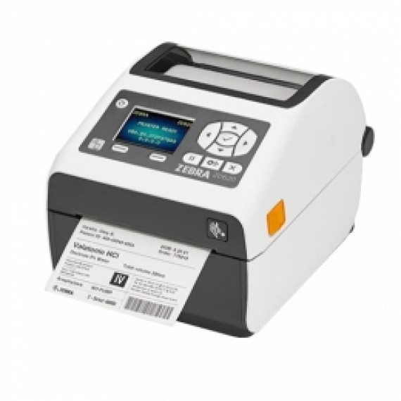 Zebra ZD620d Healthcare, 12 punti /mm (300dpi), Cutter, RTC, Display, EPLII, ZPLII, USB, RS232, BT, Ethernet, WLAN, bian